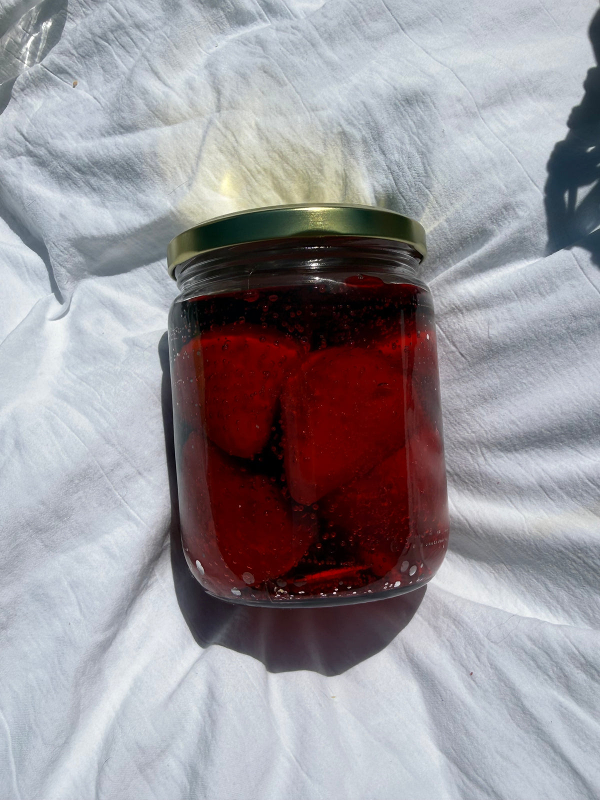 Strawberry Jam Candle | Realistic Jam Jar Candle | Strawberry Candle | Food Candle | Unique Gift | Kitchen Decor | Fruit Candle