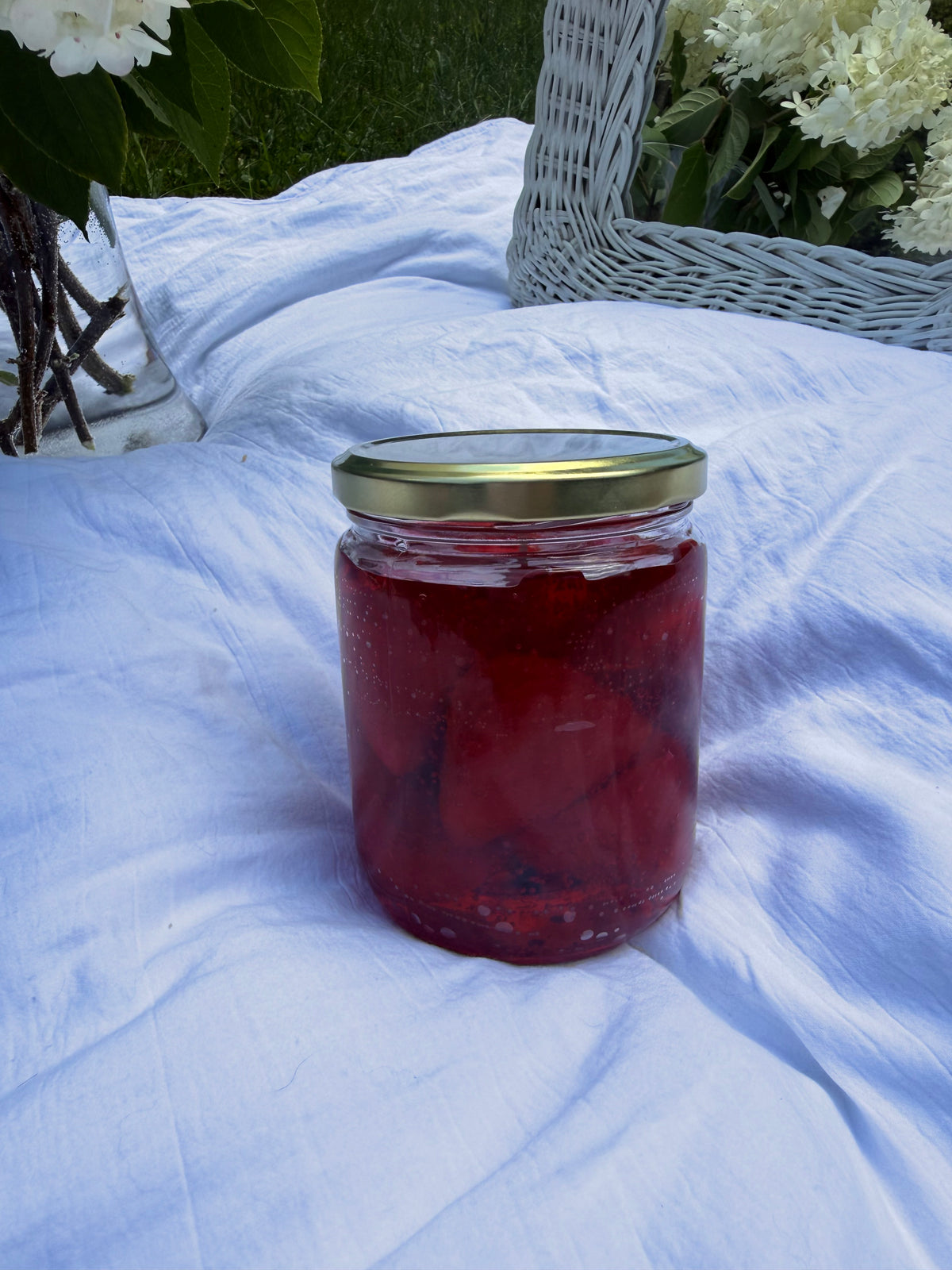 Strawberry Jam Candle | Realistic Jam Jar Candle | Strawberry Candle | Food Candle | Unique Gift | Kitchen Decor | Fruit Candle