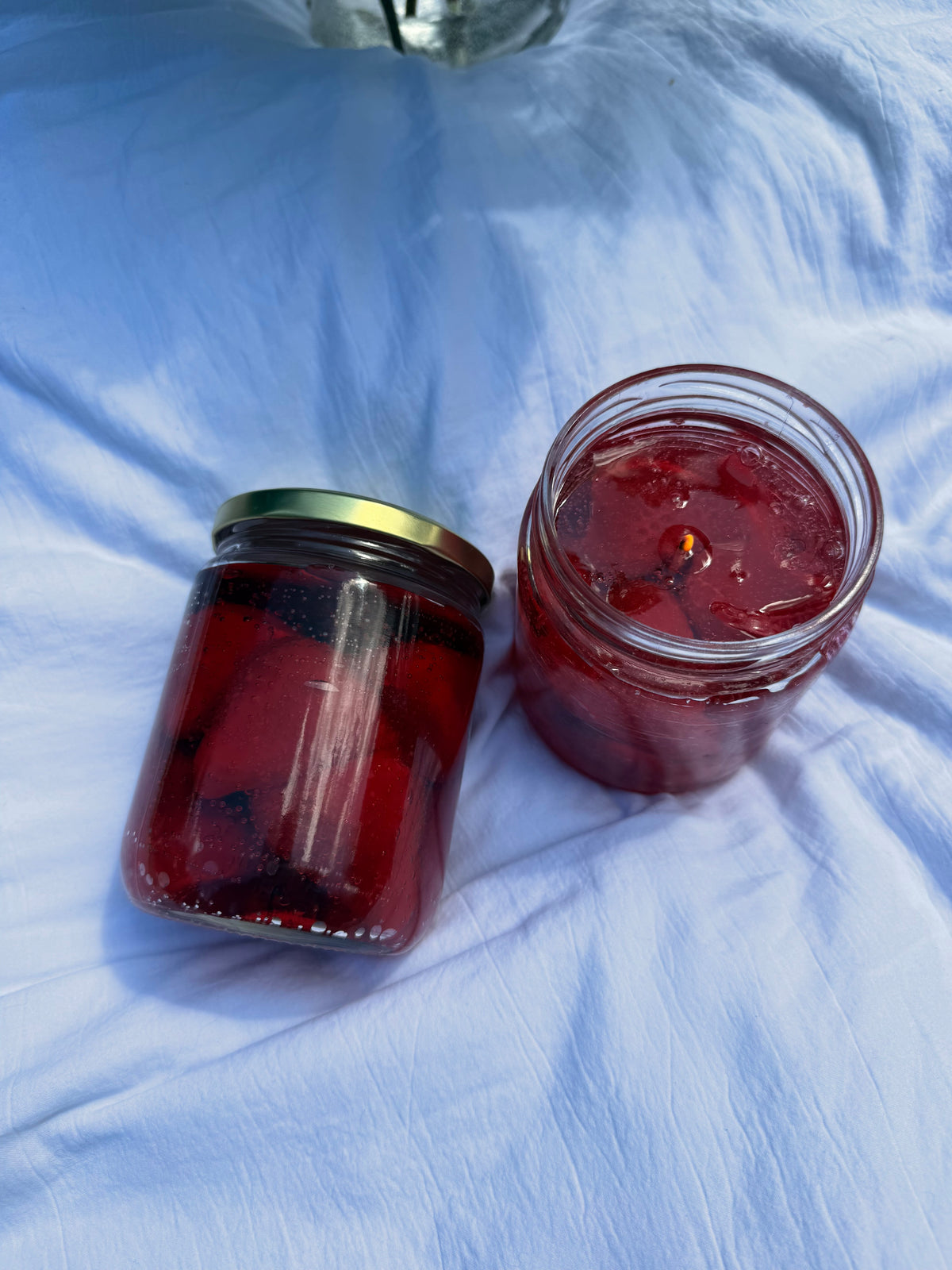 Strawberry Jam Candle | Realistic Jam Jar Candle | Strawberry Candle | Food Candle | Unique Gift | Kitchen Decor | Fruit Candle