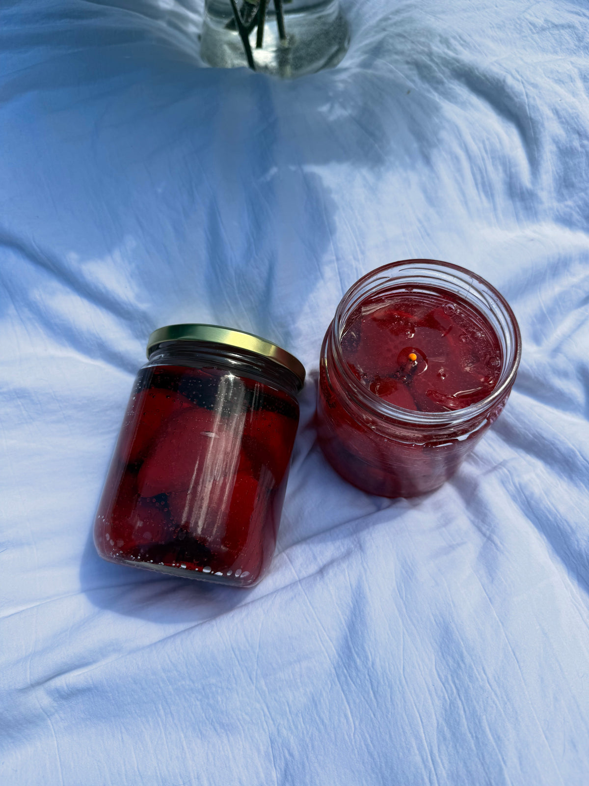 Strawberry Jam Candle | Realistic Jam Jar Candle | Strawberry Candle | Food Candle | Unique Gift | Kitchen Decor | Fruit Candle
