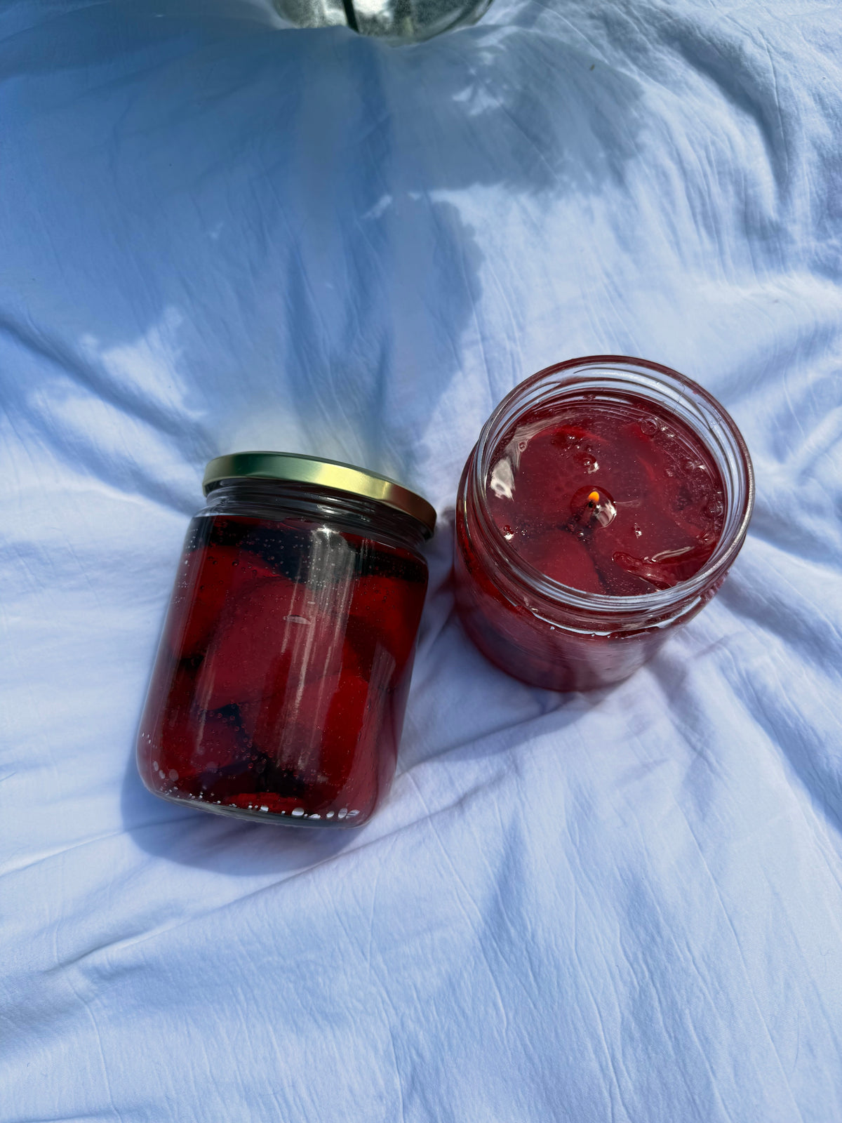 Strawberry Jam Candle | Realistic Jam Jar Candle | Strawberry Candle | Food Candle | Unique Gift | Kitchen Decor | Fruit Candle