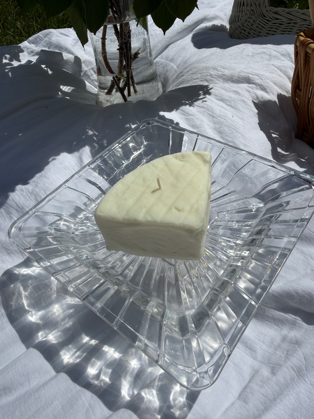 Brie Cheese Candle | Realistic Cheese Candle | Food Shaped Candle | Charcuterie Decor | Foodie Gift | Kitchen Decor | Unique Gift
