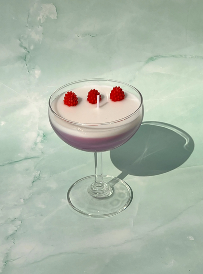 Purple Martini Candle Coupe