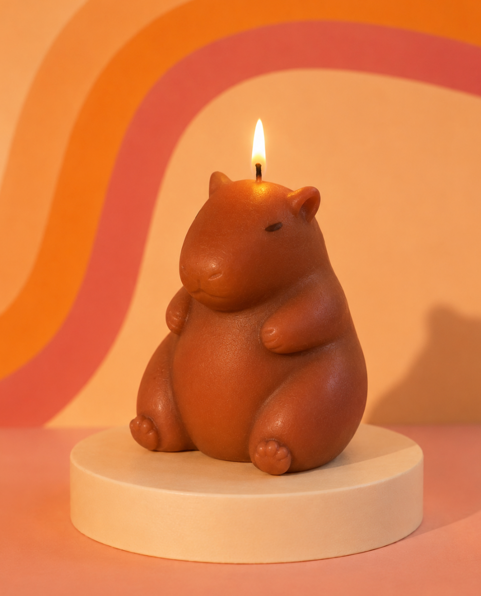Capybara Candle | Cute Animal Candle | Funny Gift for Capybara Lovers | Cozy Home Decor | Hand Poured Novelty Candle