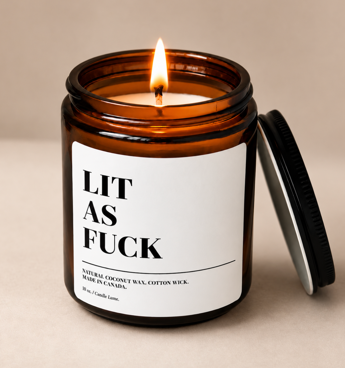 Lit as Fuck Candle