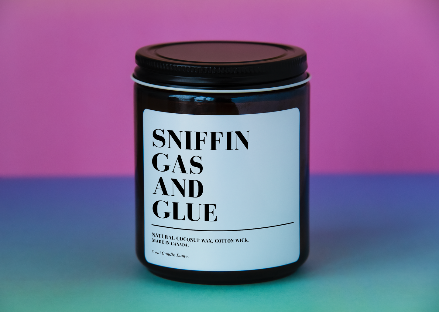 Sniffin Gas and Glue Candle