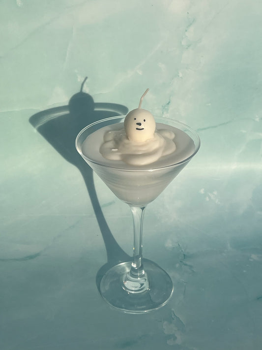 Snowman Martini Candle