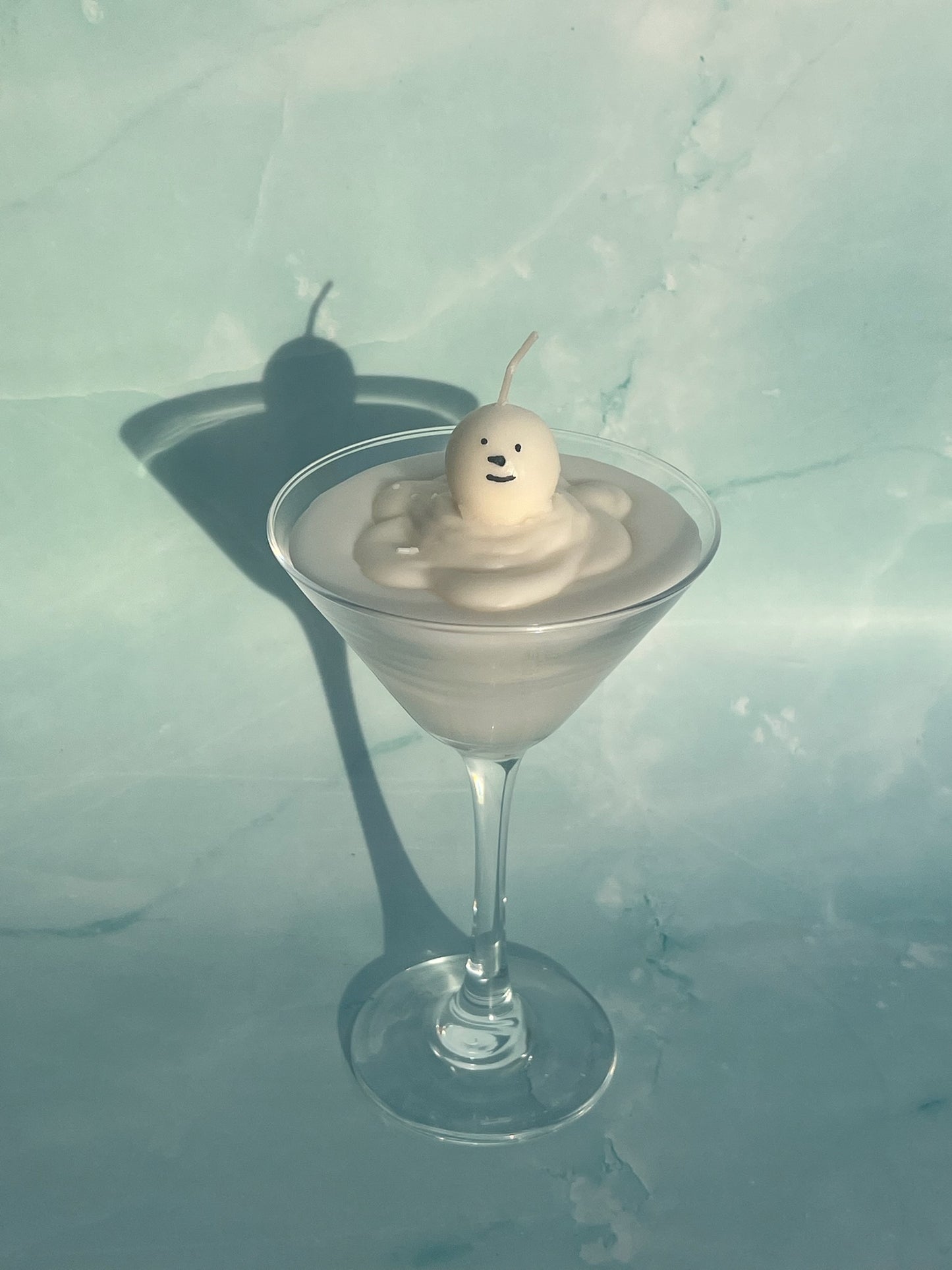 Snowman Martini Candle