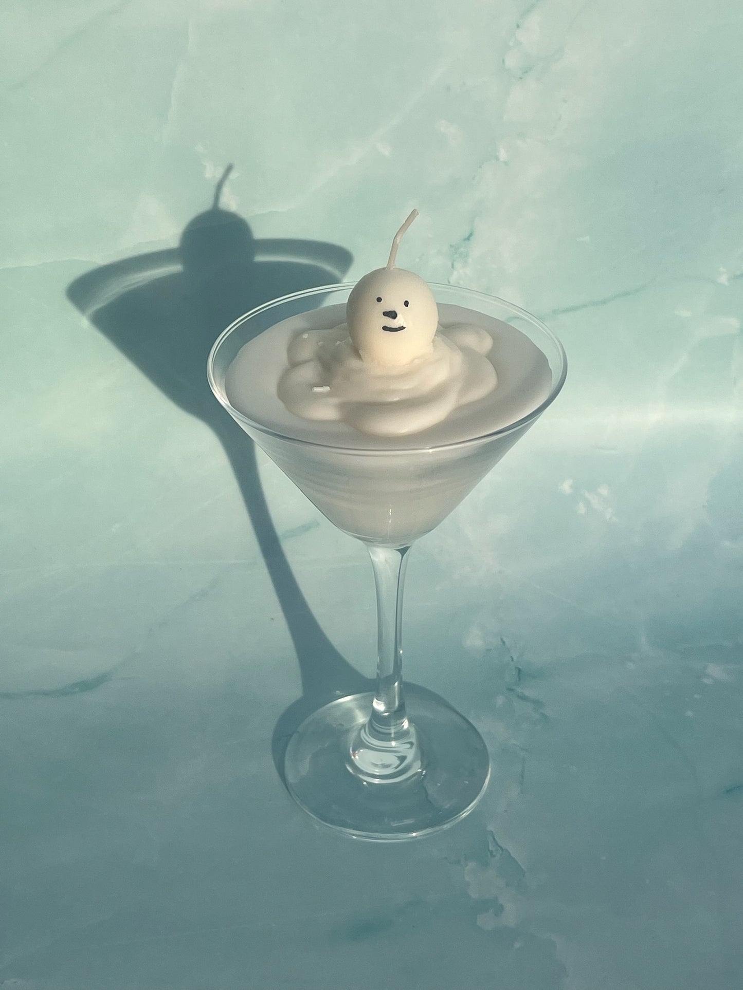 Snowman Martini Candle