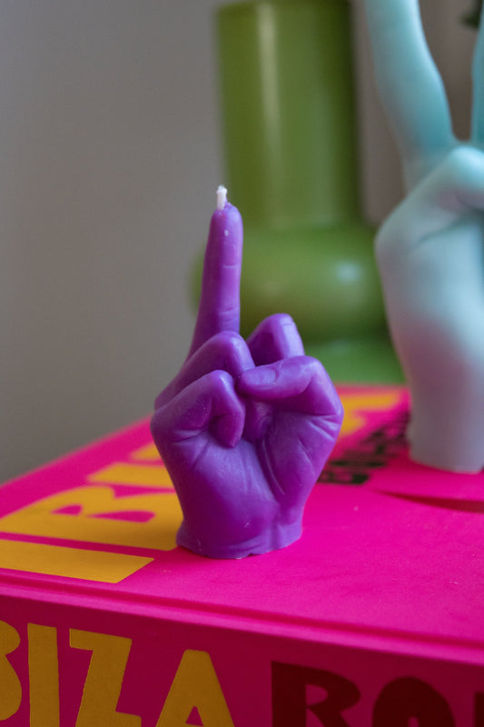 MINIATURE Middle Finger Candle / Fuck you Candle / Hand Gesture Fuck Candle / Funny Candle / Unique Gift Ideas / Customized Colours