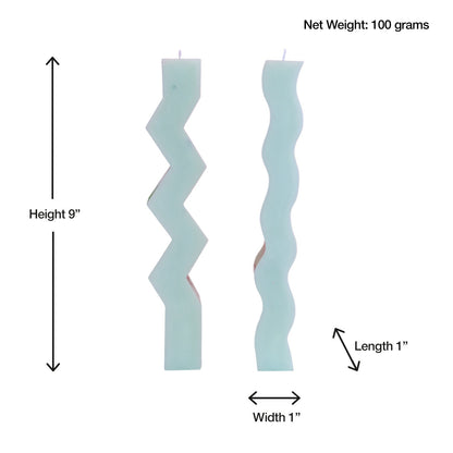 Zig Zag Pillar Candle/Wave Pillar Candle