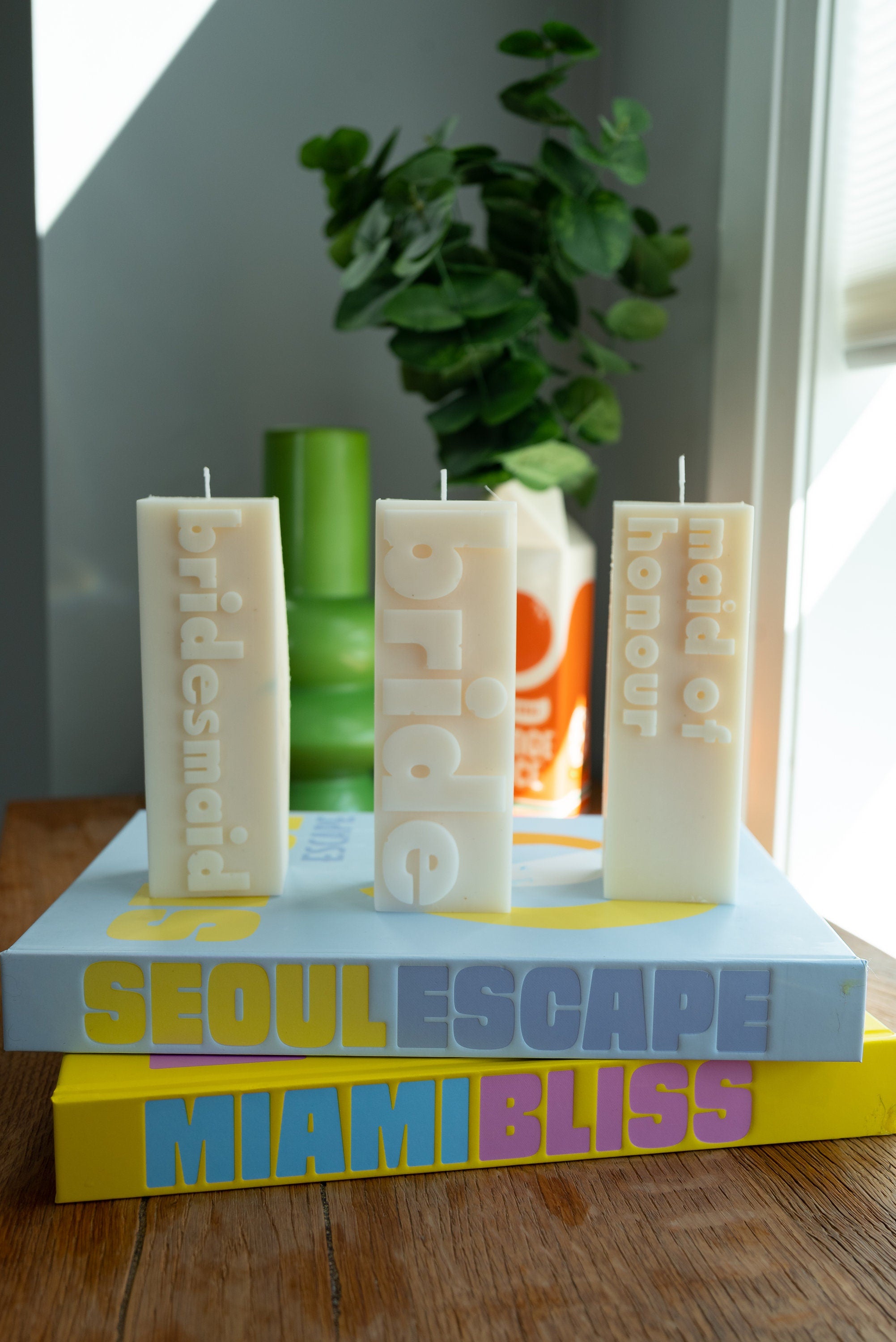 Bride Candle / Maid of Honour Candle / Bridesmaid Candle / Wedding Candle / Wedding decor / Just Married / Wedding Decorations / Brides