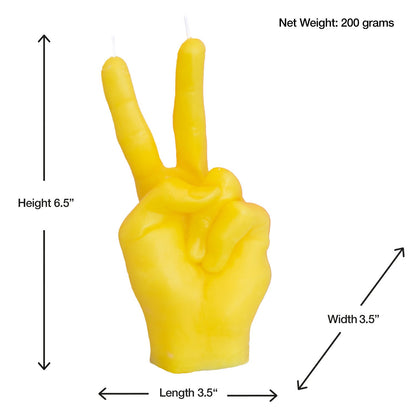 Life-Sized Peace Sign Candle
