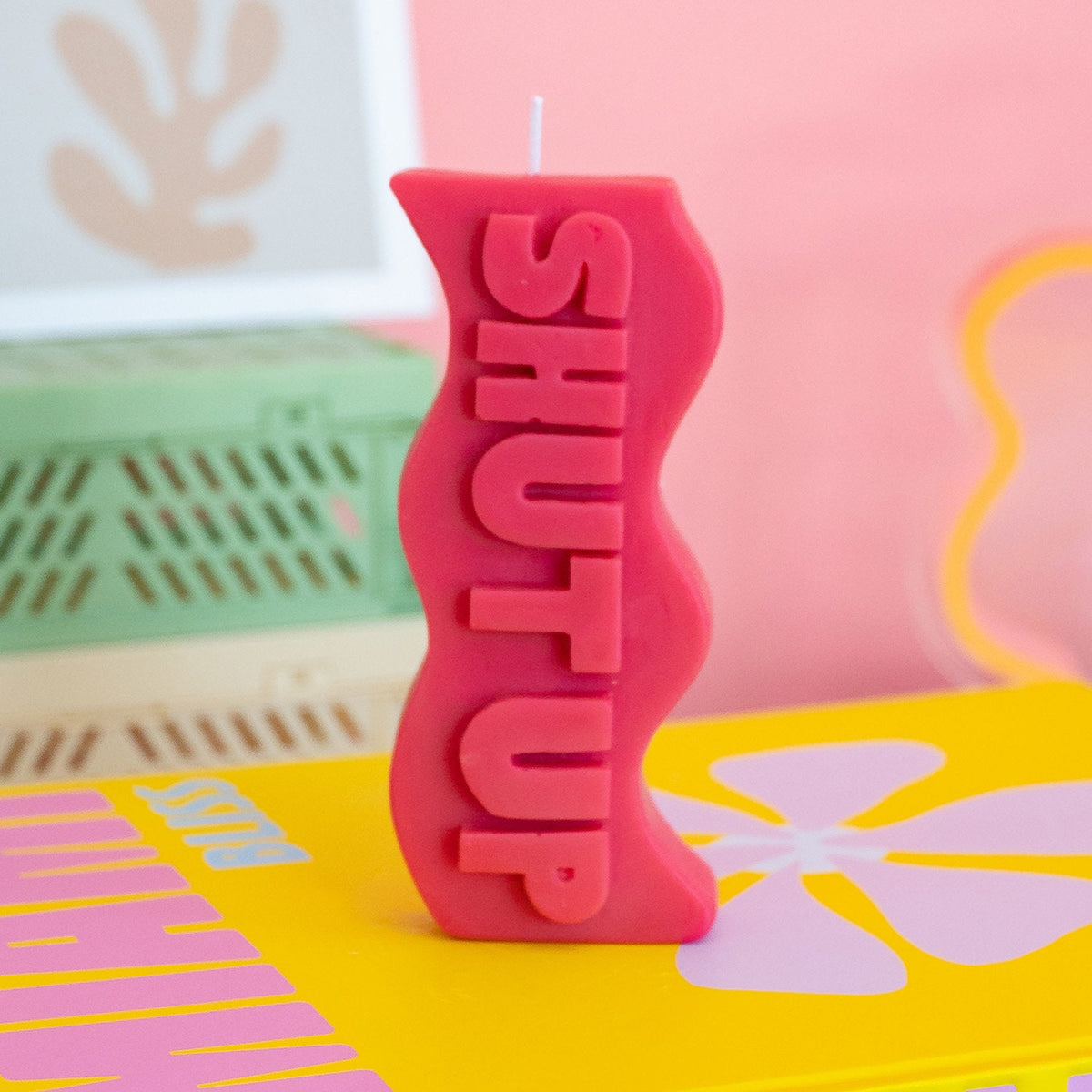 Shut Up Candle / Shut Up / Bedroom Decor / Y2K / Funny Candle / Aesthetic Candle / Home Decor Ideas / Accent Piece / Unique Candle / Custom