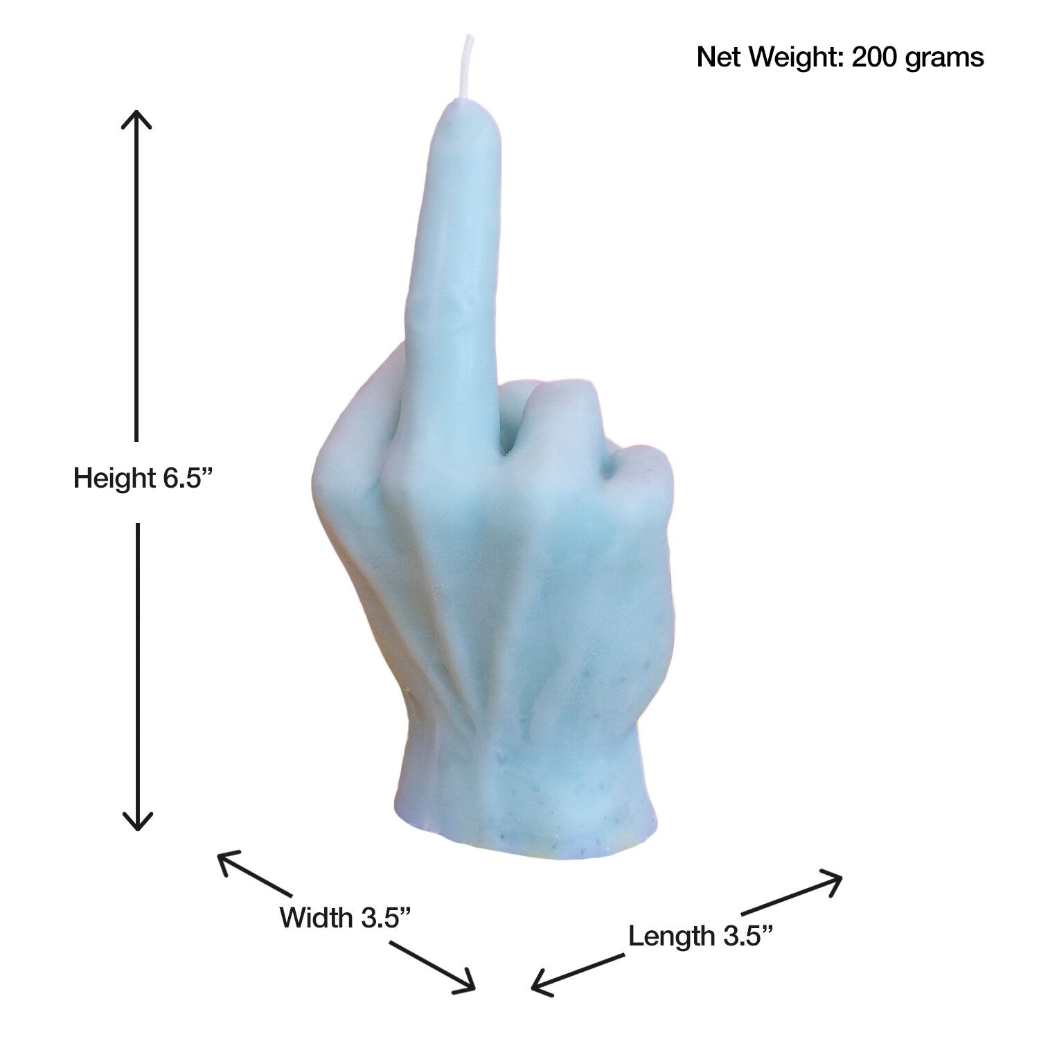 LIFE-SIZED Middle Finger Candle