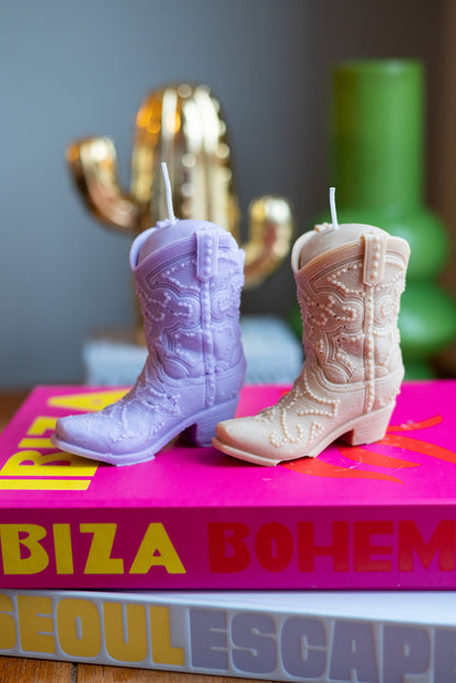CowBoy Boot Candle