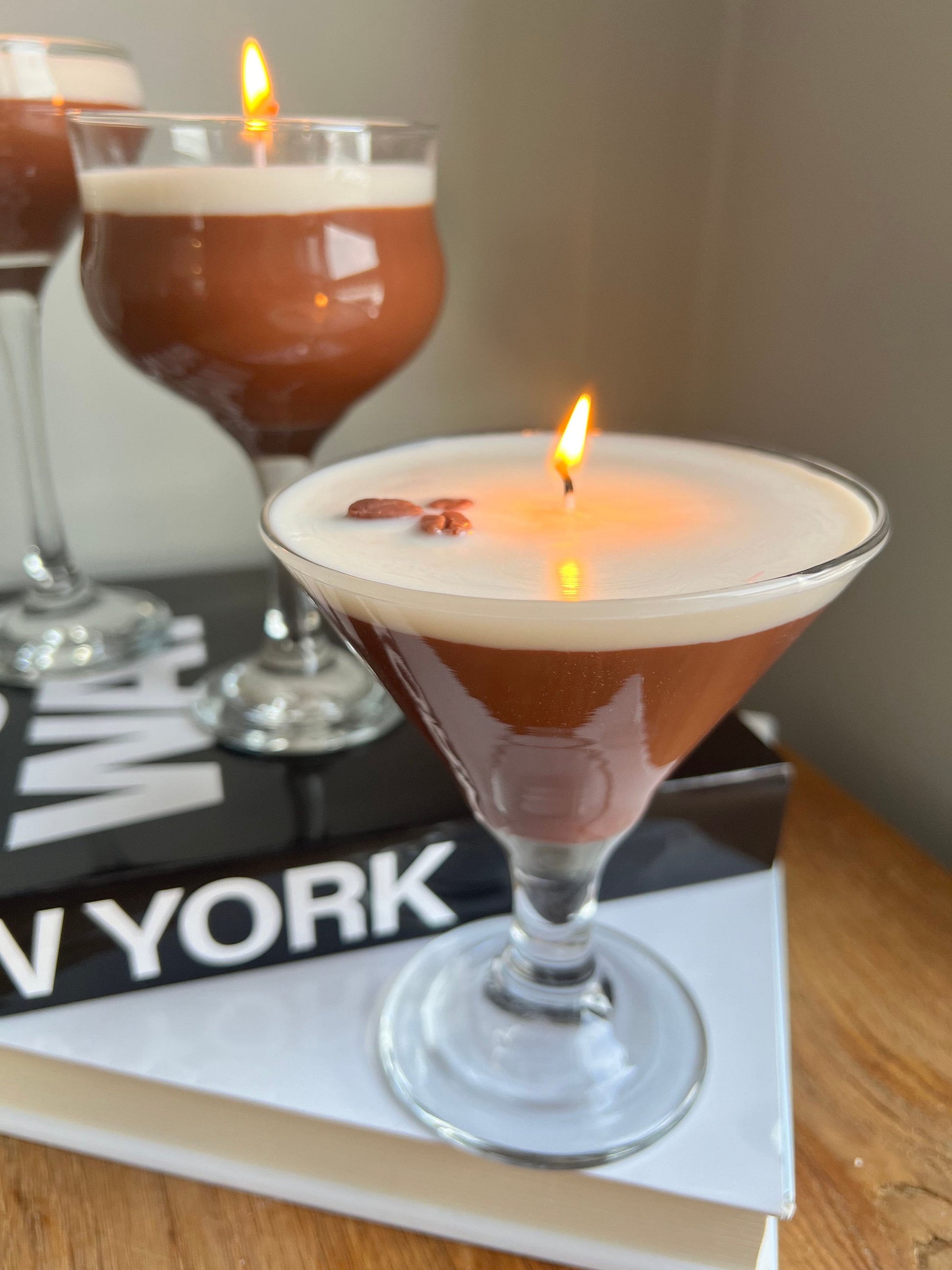 Espresso Martini Candle Realistic Stemless / Coffee Candle / Espresso Martini Lovers / Espresso Lovers
