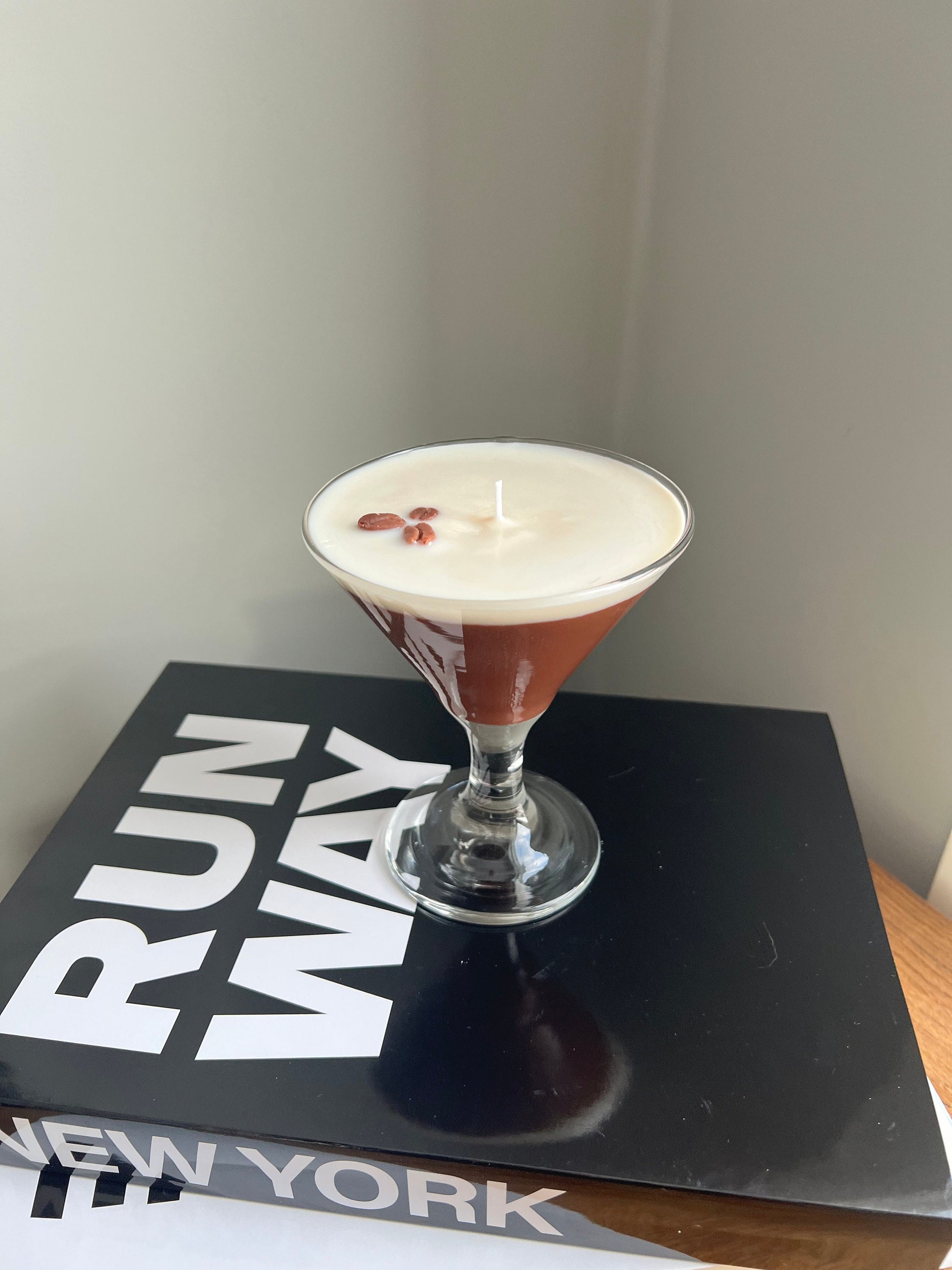Espresso Martini Candle Realistic Stemless / Coffee Candle / Espresso Martini Lovers / Espresso Lovers