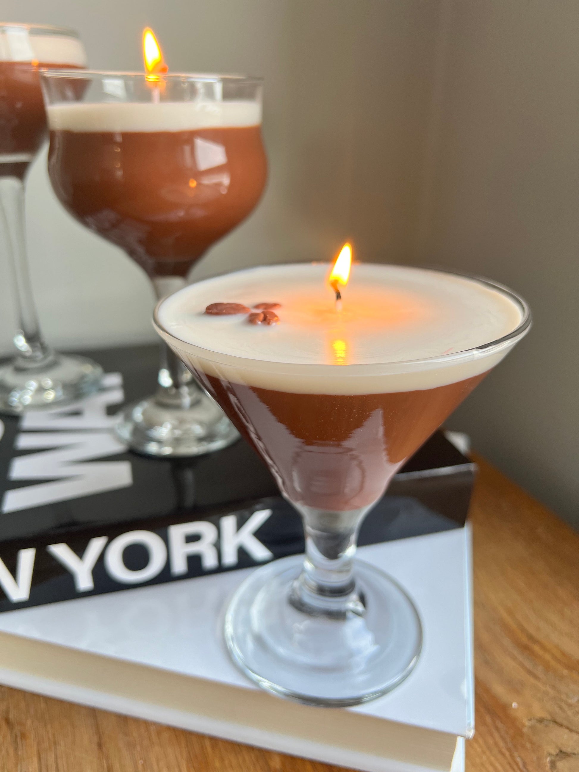 Espresso Martini Candle Realistic Stemless / Coffee Candle / Espresso Martini Lovers / Espresso Lovers