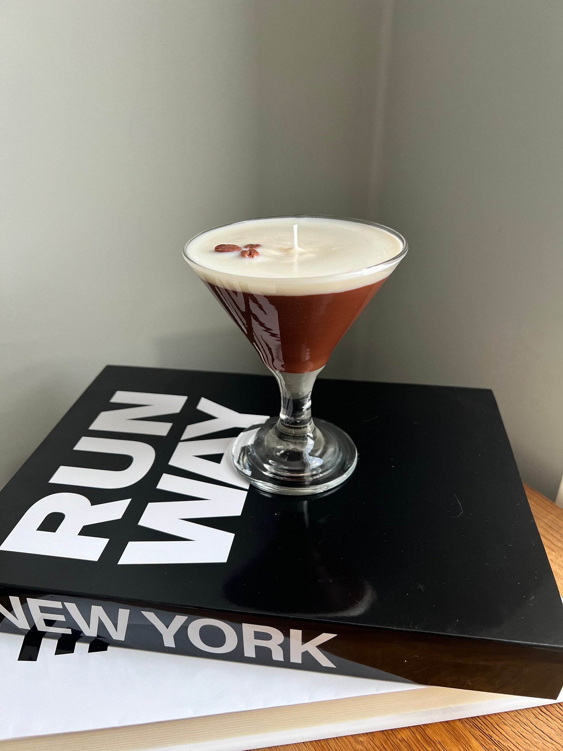 Espresso Martini Candle Realistic Stemless / Coffee Candle / Espresso Martini Lovers / Espresso Lovers