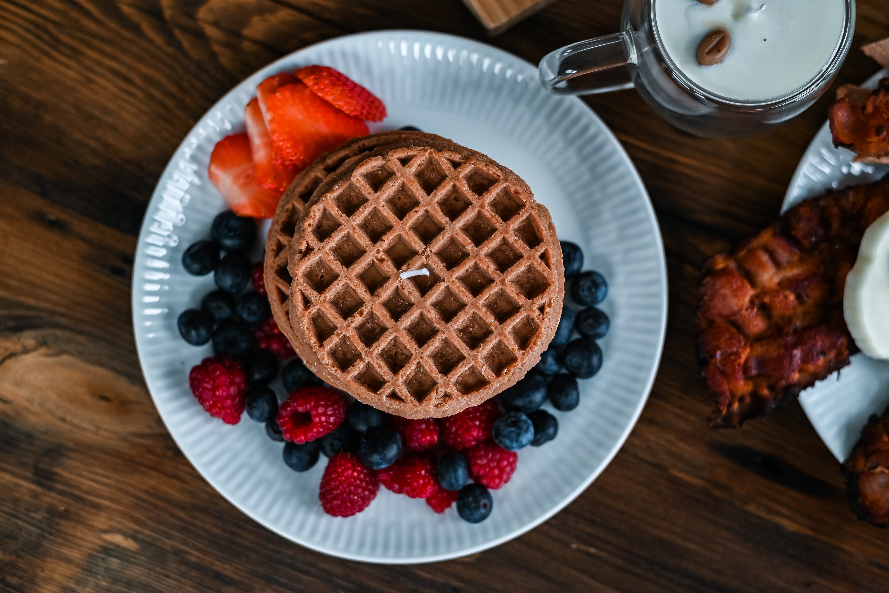 Waffle Candle / Waffle Stack Candle / Food Candles / Breakfast Lovers / Waffle Lovers / Pancake Lovers