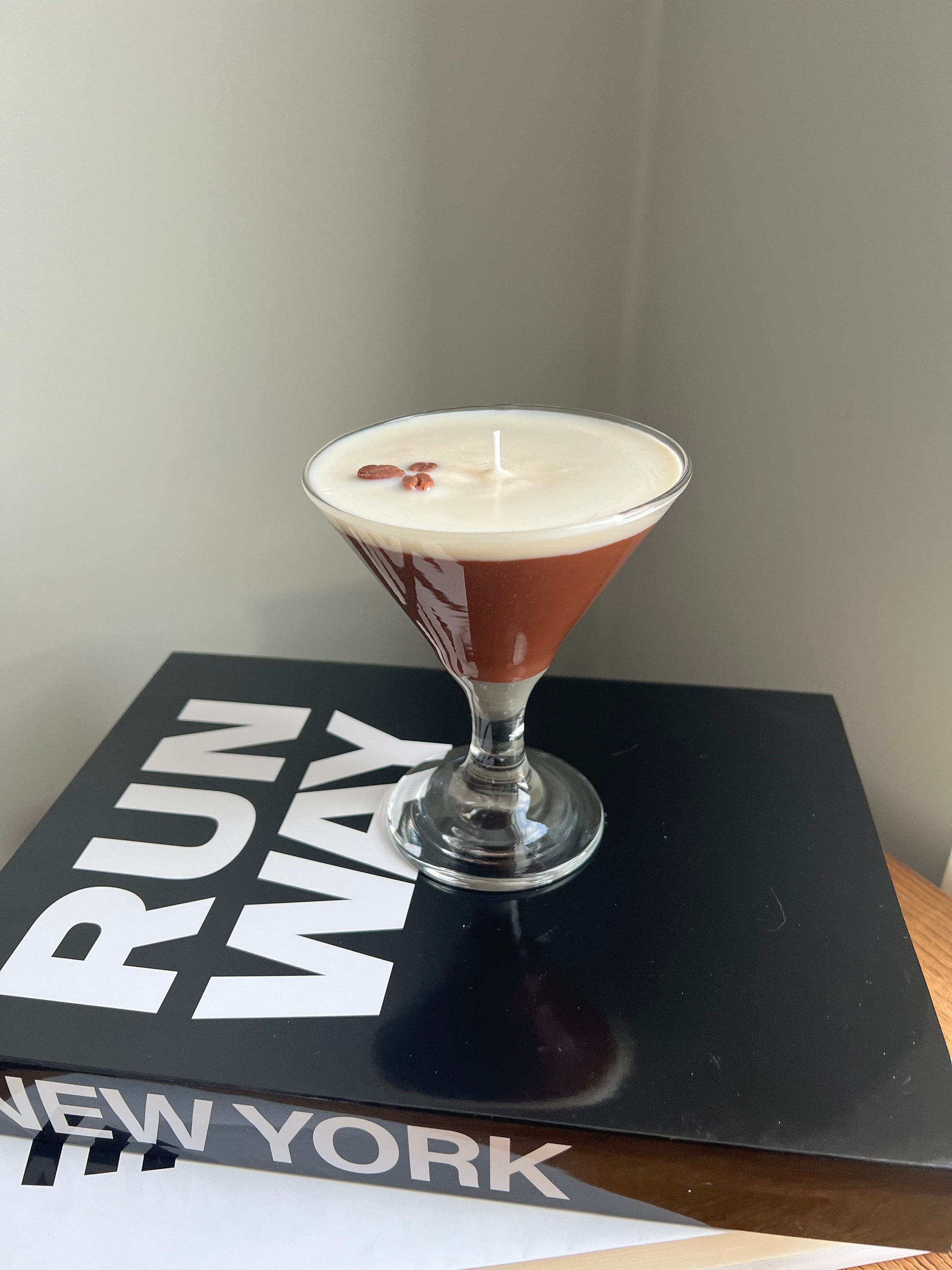 Espresso Martini Candle Realistic Stemless / Coffee Candle / Espresso Martini Lovers / Espresso Lovers