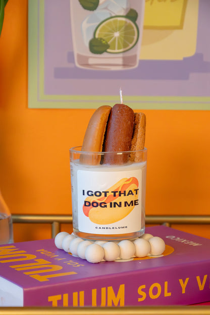 Hot Dog Candle / I got that dog in me candle / funny candle / custom candle / gift ideas