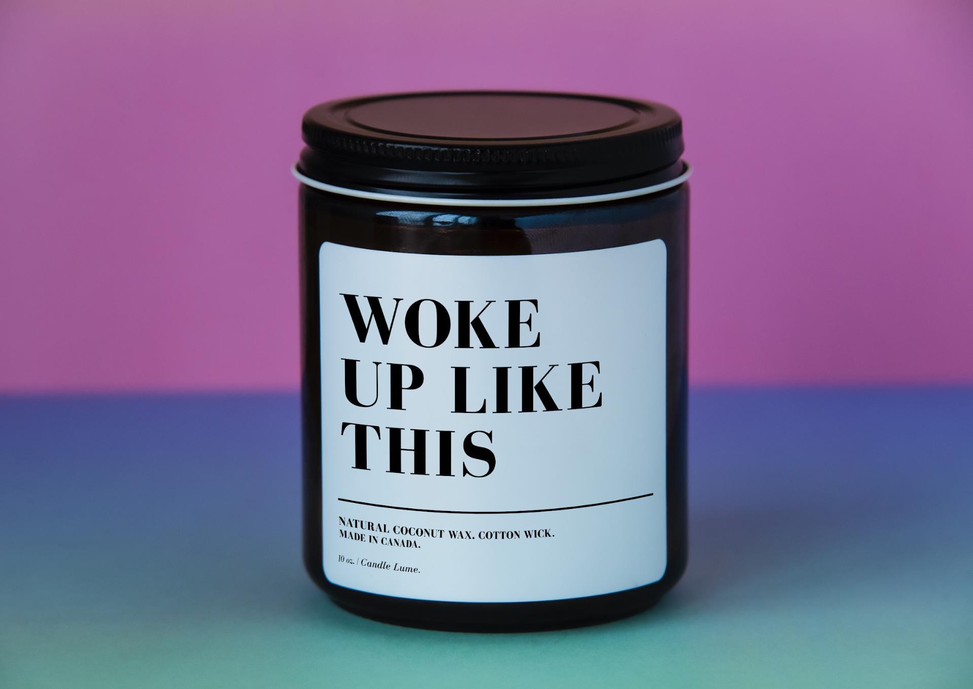 Woke Up Like This Candle/ Funny Gift Idea/ Coconut Wax Candles/ Fun Gift Ideas/ Funny Candles/ New Home Gifts