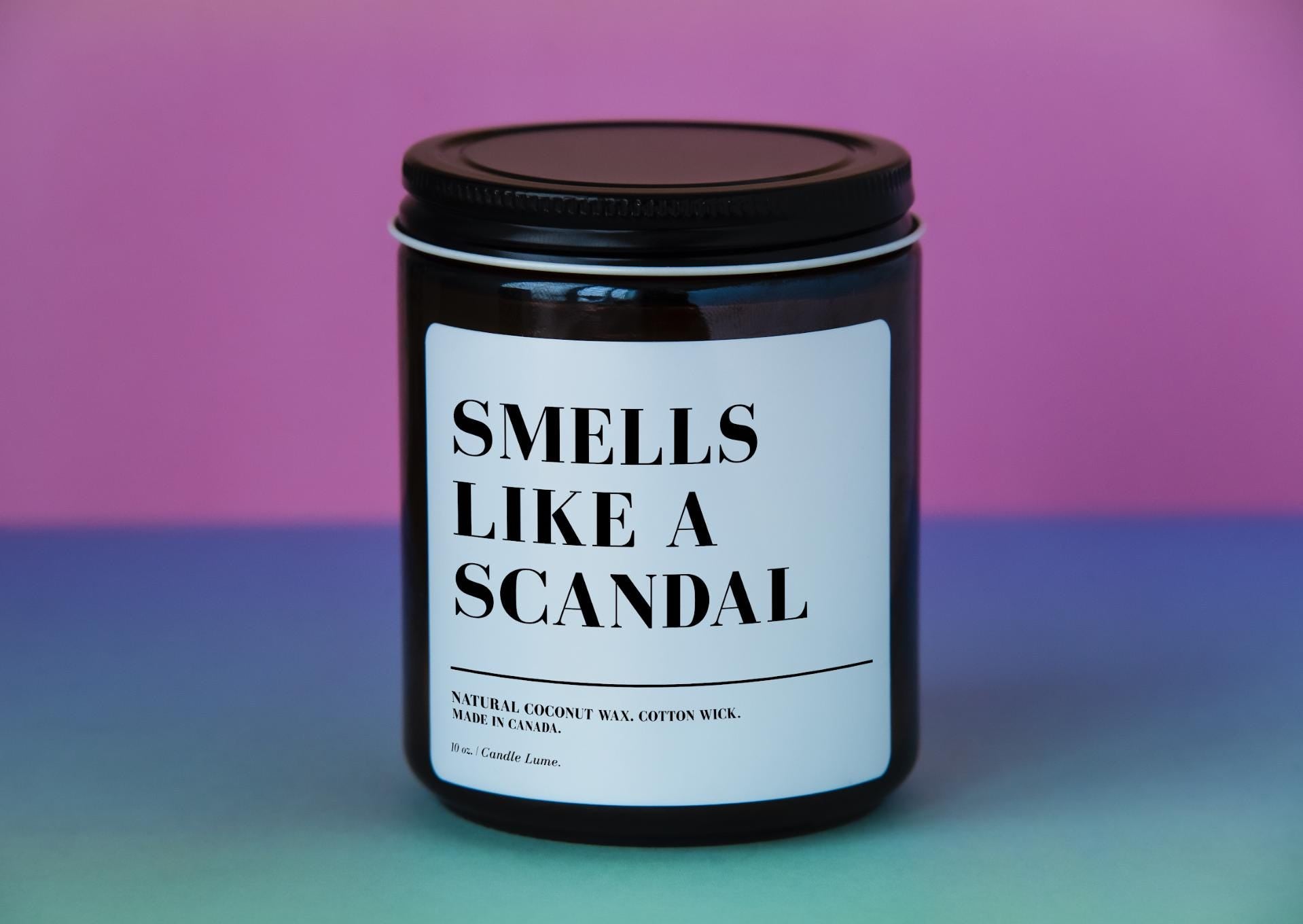 Smells Like A Scandal Candle: Coconut Wax Funny Gift