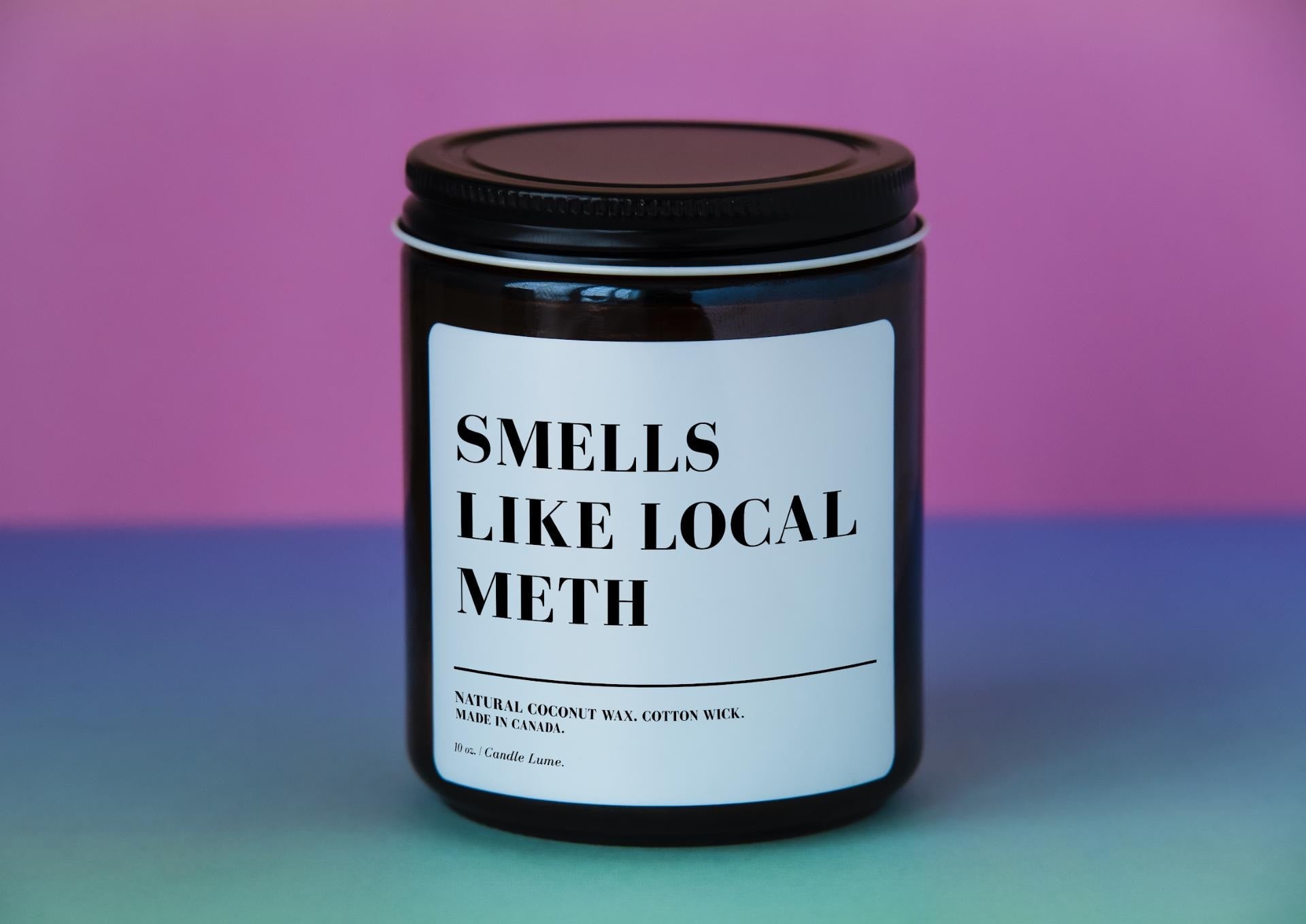 Smells Like Local Meth Candle/ Funny Gift Idea/ Coconut Wax Candles/ Fun Gift Ideas/ Funny Candles/ New Home Gifts