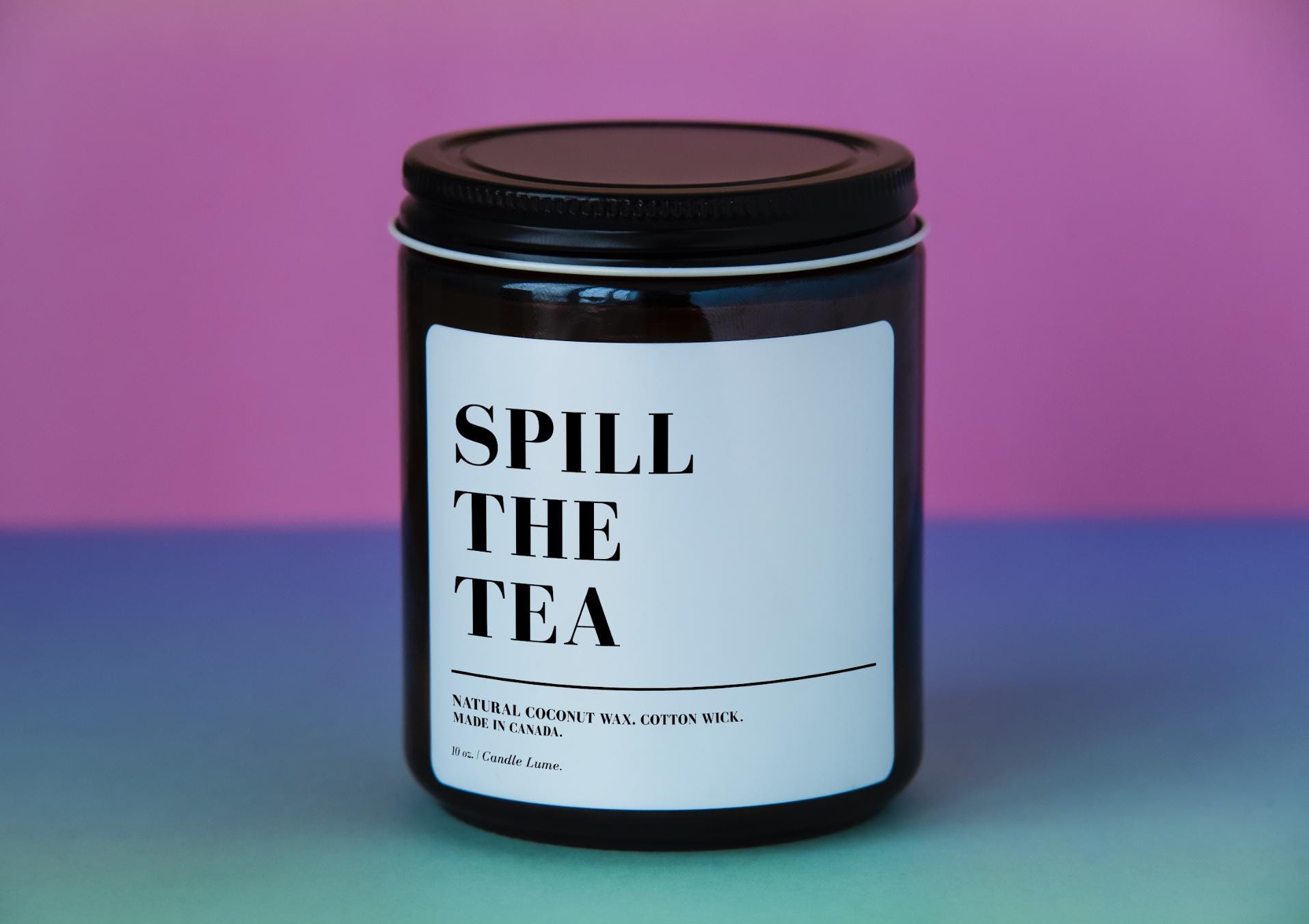 Spill the Tea Candle/ Funny Gift Idea/ Coconut Wax Candles/ Fun Gift Ideas/ Funny Candles/ New Home Gifts