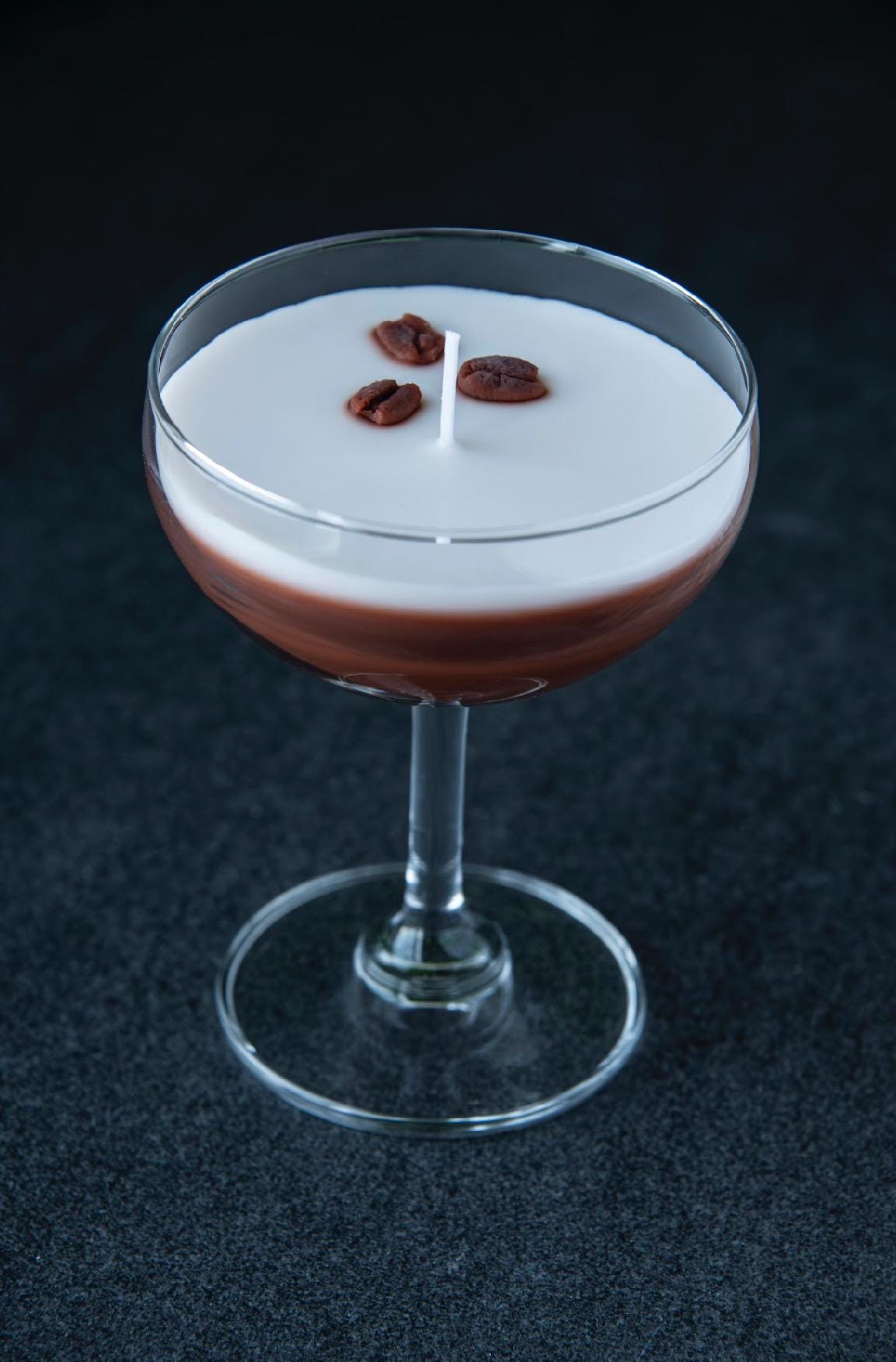 Espresso Martini Candle - Short Coupe Glass Realistic / Coffee Candle / Espresso Martini Lovers / Espresso Lovers