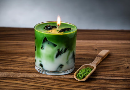 Iced Matcha Latte Candle / Matcha Candle / Matcha Lovers / Tea Candle / Drink Candle / Beautiful Candle / Unique Candle