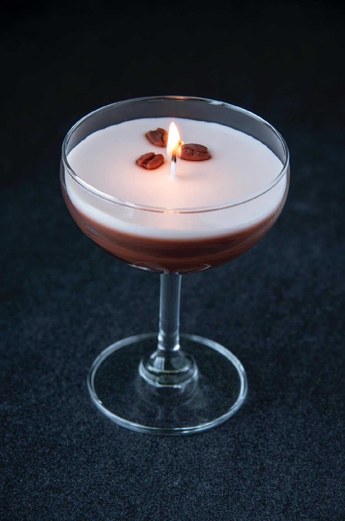 Espresso Martini Candle - Short Coupe Glass Realistic / Coffee Candle / Espresso Martini Lovers / Espresso Lovers