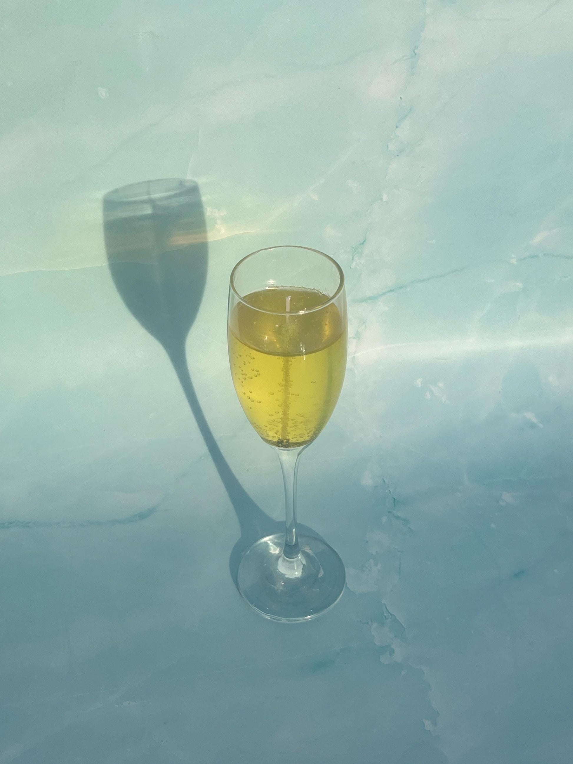 champagne glass candle / gel wax candle / champagne showers / sparkling wine candle / drink candles