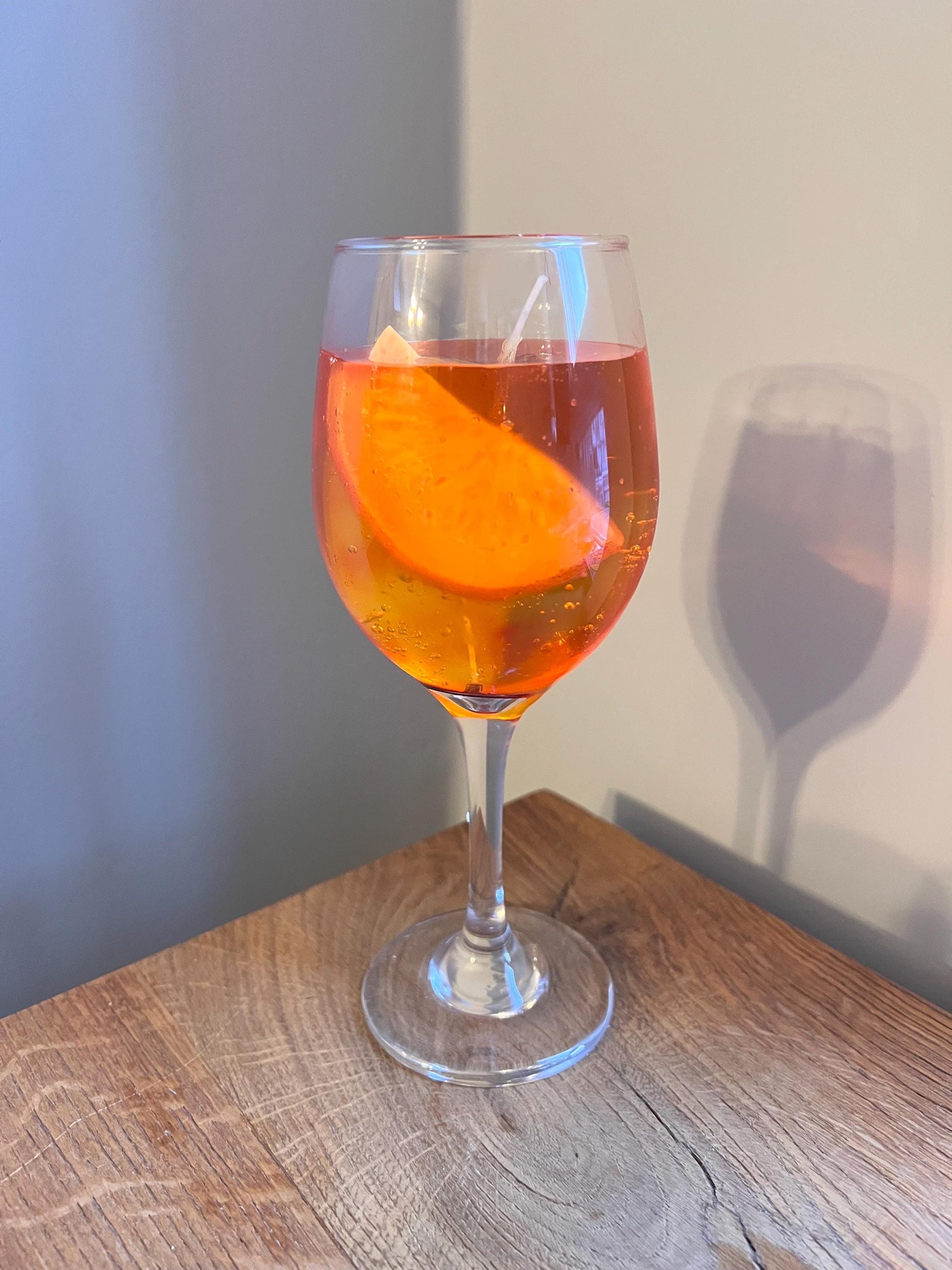 Aperol Spritz Candle / Gel wax Candle / Cocktail Candle / Drink Candles