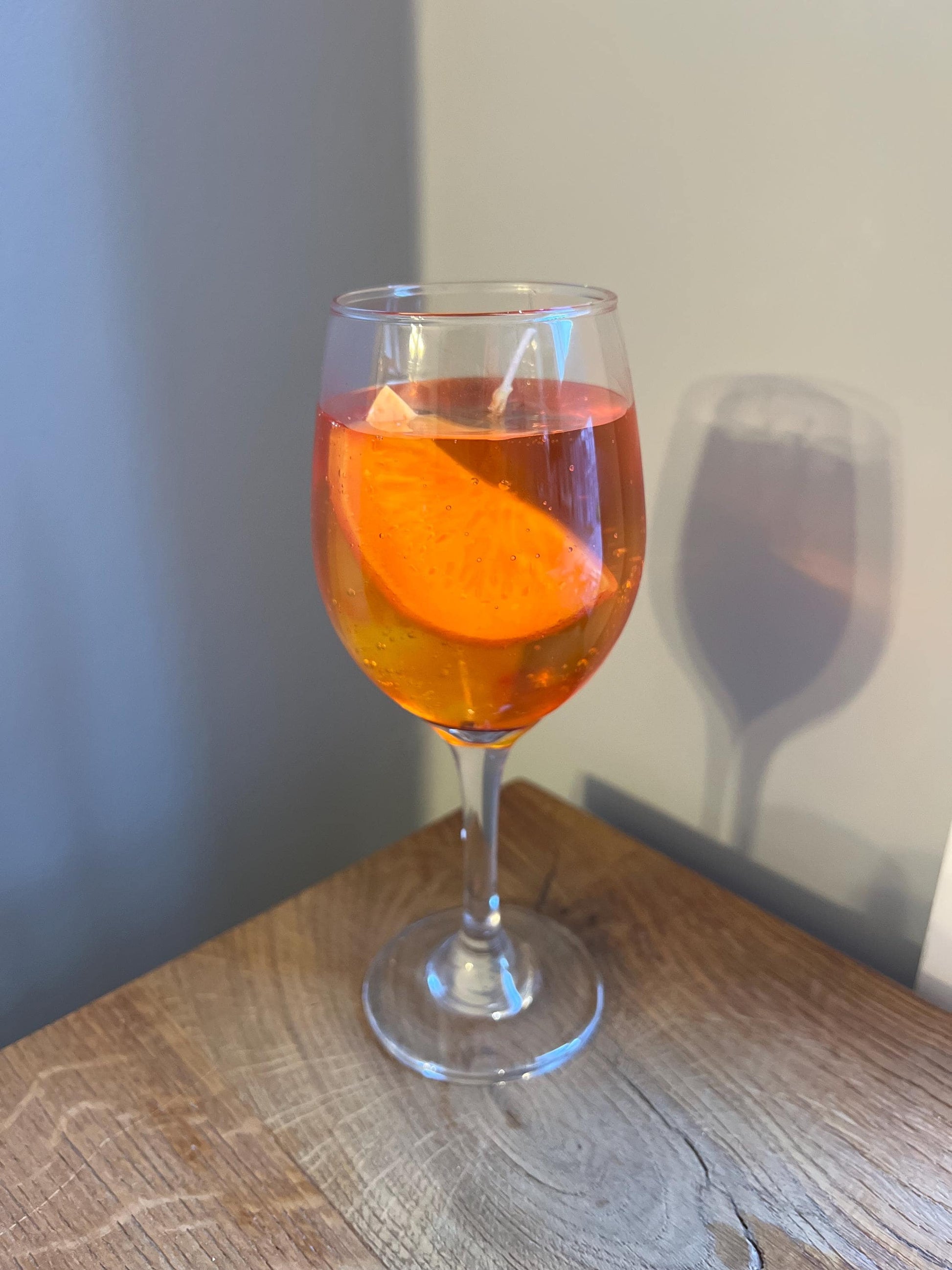 Aperol Spritz Candle / Gel wax Candle / Cocktail Candle / Drink Candles