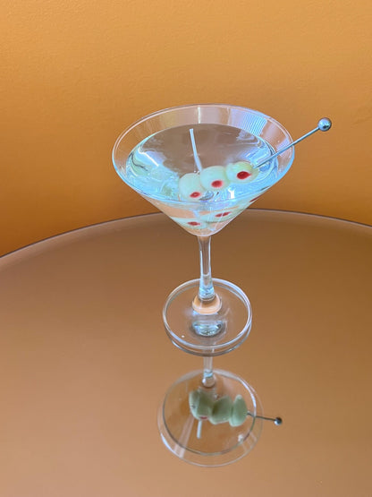 Martini Candle / Extra Olives Martini Candle/ Gel Wax Martini Candle / Olive Martini Lovers / Extra Dirty Martini Lovers / Cocktail Candles