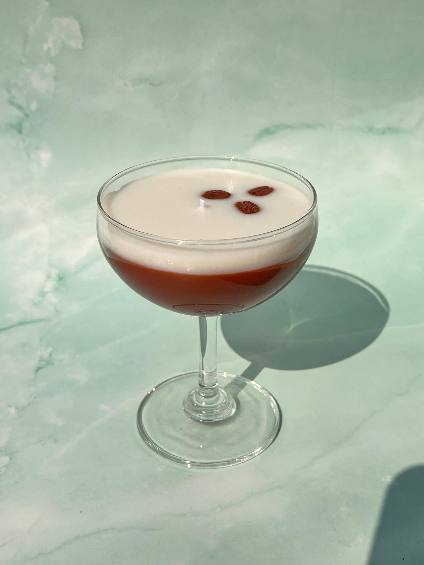 Espresso Martini Candle - Short Coupe Glass Realistic / Coffee Candle / Espresso Martini Lovers / Espresso Lovers