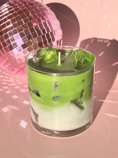 Iced Matcha Latte Candle / Matcha Candle / Matcha Lovers / Tea Candle / Drink Candle / Beautiful Candle / Unique Candle