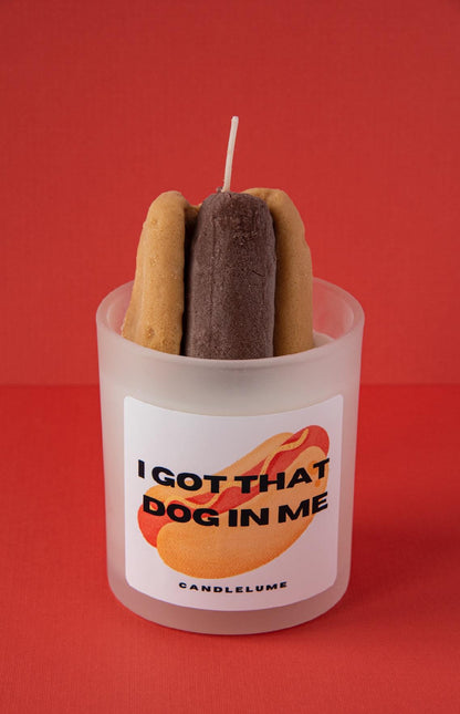 Hot Dog Candle / I got that dog in me candle / funny candle / custom candle / gift ideas