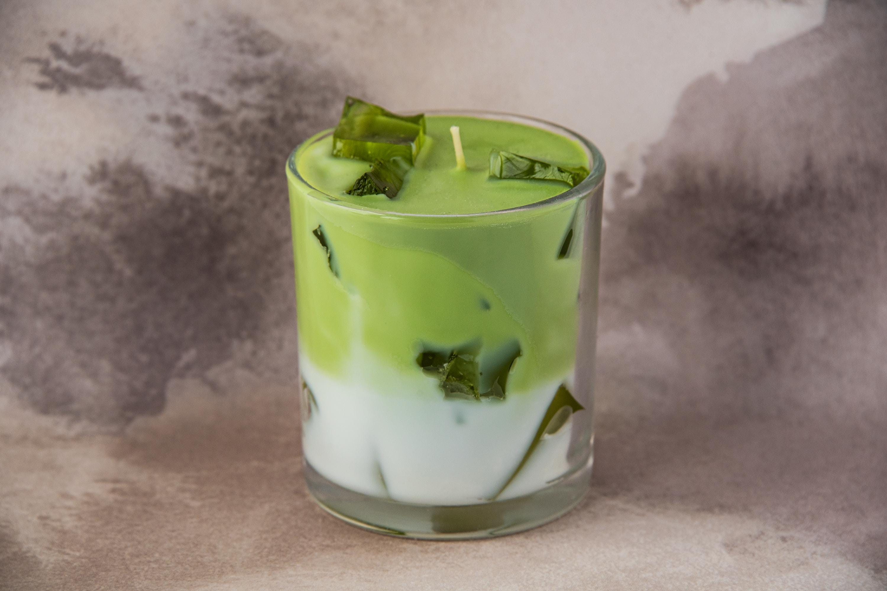 Iced Matcha Latte Candle / Matcha Candle / Matcha Lovers / Tea Candle / Drink Candle / Beautiful Candle / Unique Candle