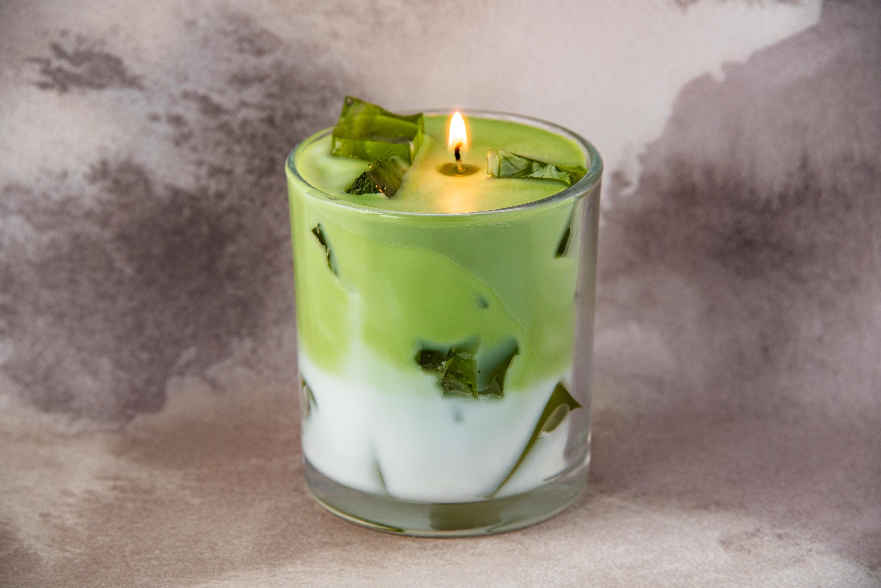 Iced Matcha Latte Candle / Matcha Candle / Matcha Lovers / Tea Candle / Drink Candle / Beautiful Candle / Unique Candle