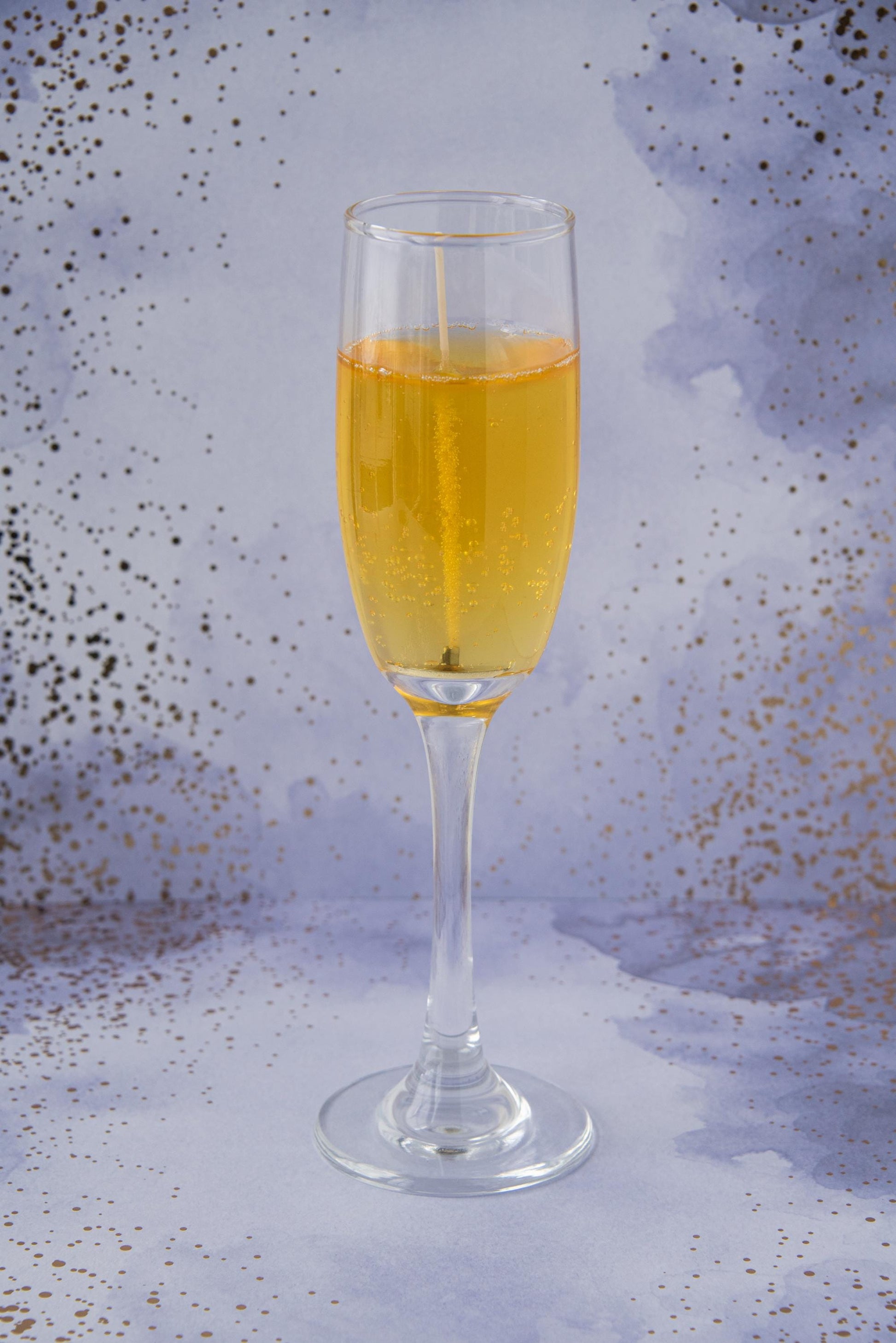 champagne glass candle / gel wax candle / champagne showers / sparkling wine candle / drink candles
