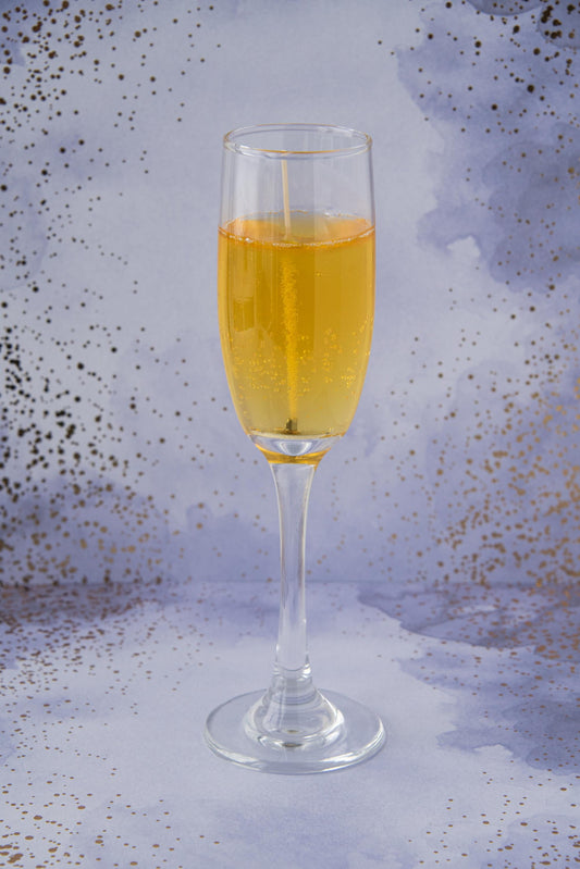 champagne glass candle / gel wax candle / champagne showers / sparkling wine candle / drink candles