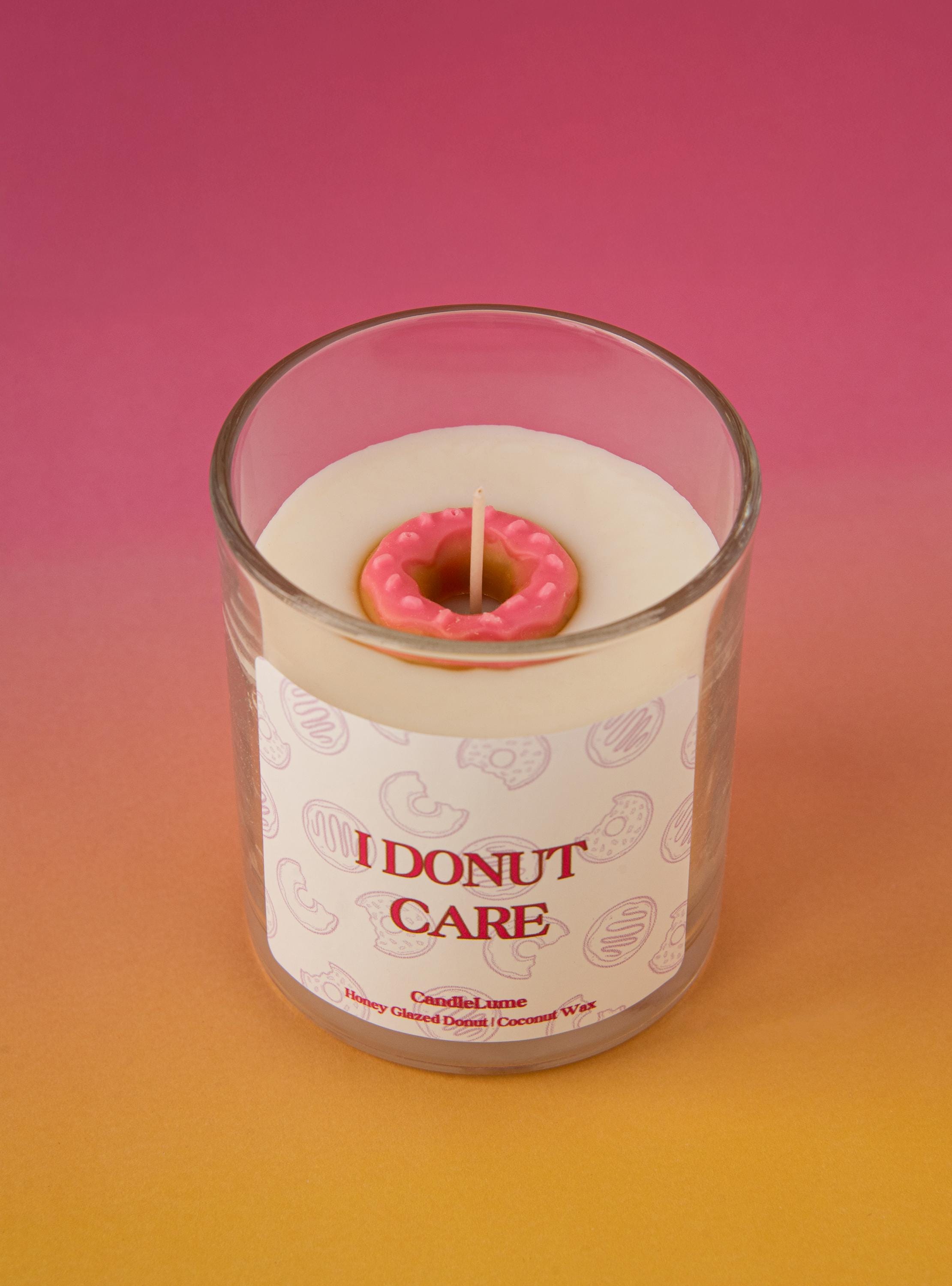 I donut care Candle / Donut Candle / Dessert Candles / Food Candles