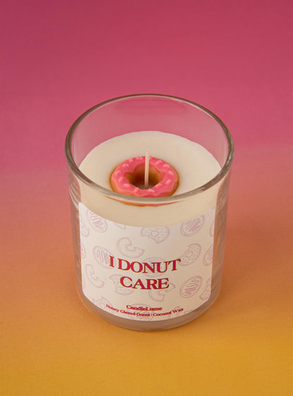 I donut care Candle / Donut Candle / Dessert Candles / Food Candles