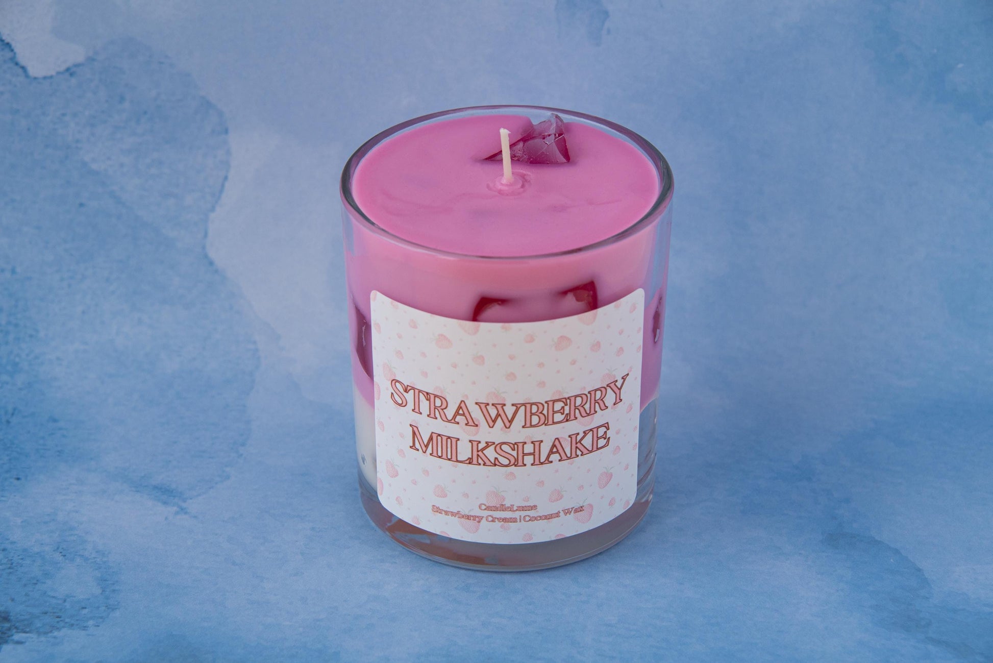 Strawberry MilkShake Candle / Strawberry Candle / Strawberry Lovers / Spring Candles / Drink Candle / Beautiful Candle