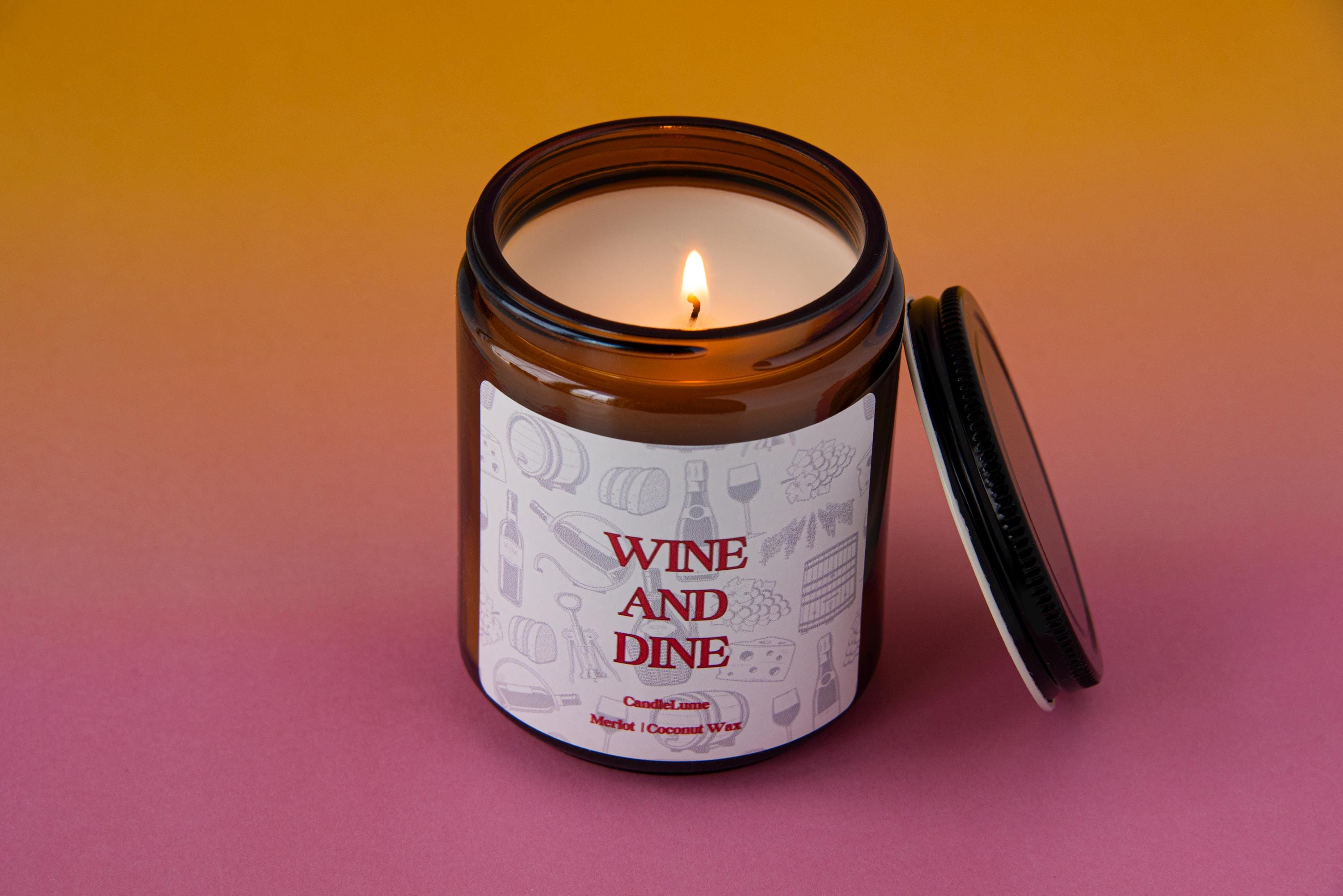 Wine and Dine Candle / Happy Hour / Cheese and Wine / New Home Gifts