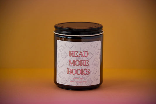 Read More Books Candle / Book Lovers / Reading Candles / Reading Corner Decor / New Home Gifts